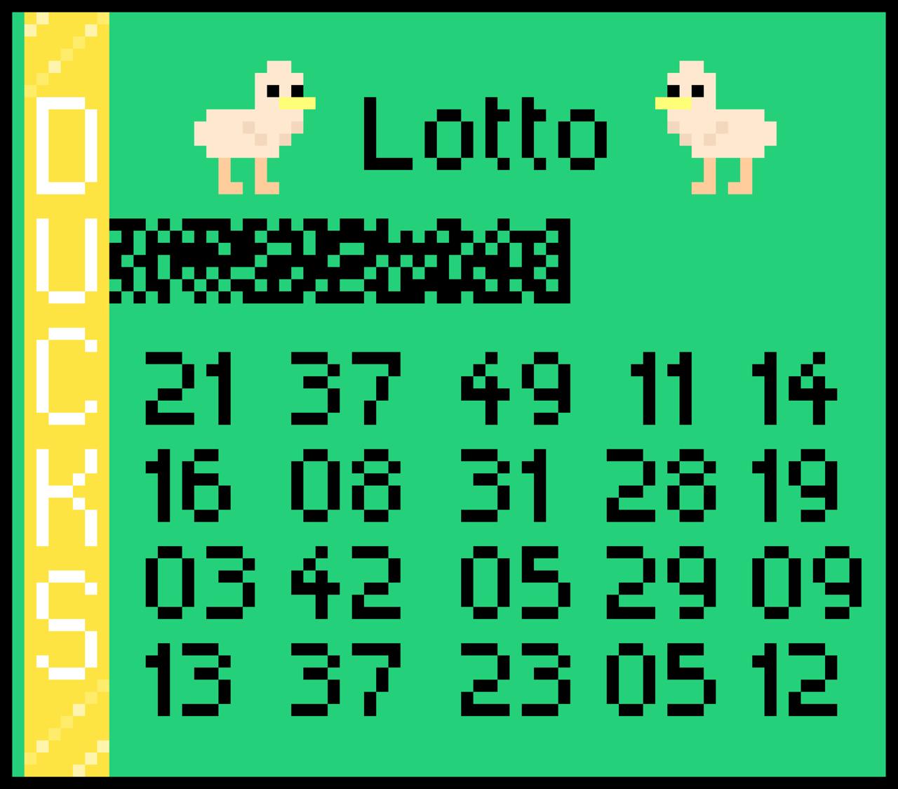 Duck Lottery Ticket